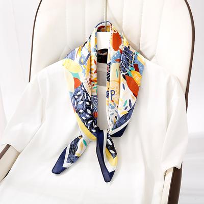 Silk Scarf Women'S Versatile Small Square Scarf Women'S Fashion Foreign Style Scarf Scarf Neck Protection Summer Scarf Silk Scarf Headband Women