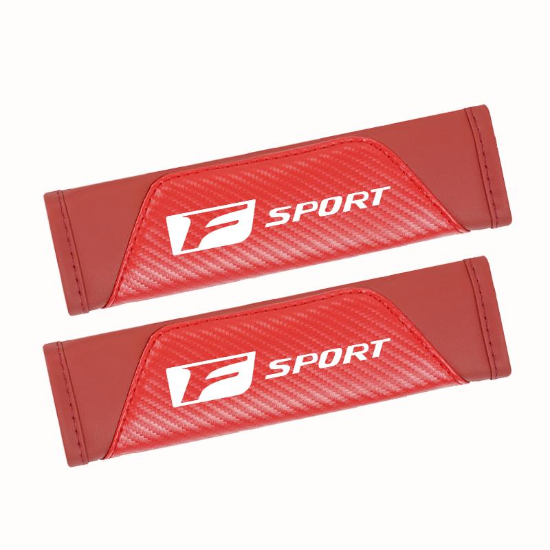 Car Seat Belt Shoulder Cover Carbon Fiber Protective Pad For Lexus F SPORT ES RX NX LS UX LM LX GX LC RZ IS CT GS RC HS SC LXB
