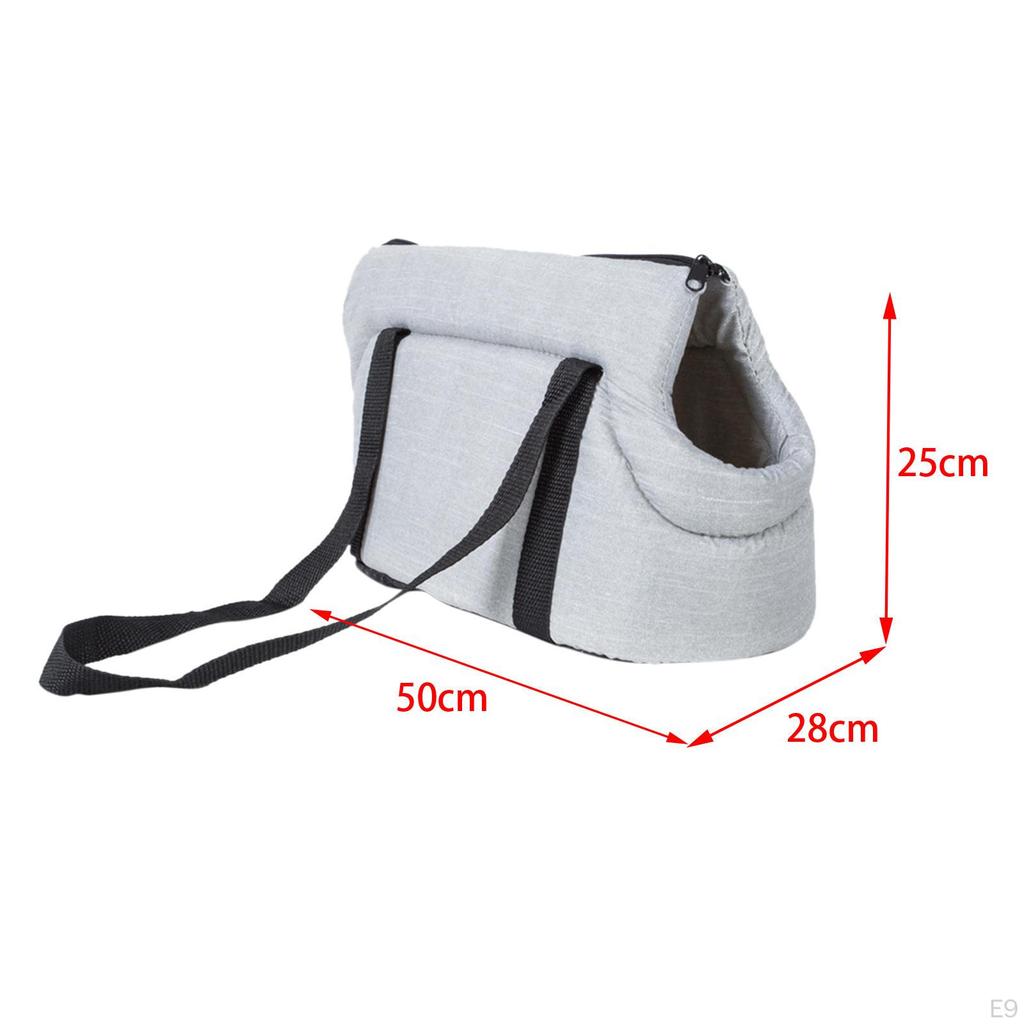 Dog Car Seat Travel Bag Carrying with Handle, Comfortable Kennel Tote Handbag Cage Pet Carrier for