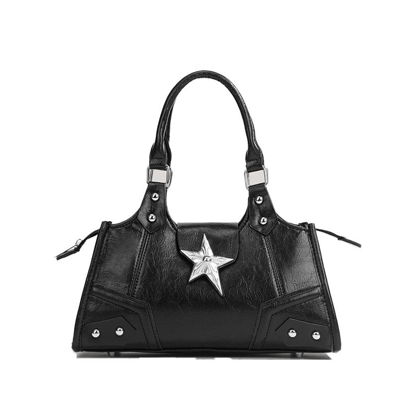 Discarded Star 2026 Y2K Punk Spicy Girl Motorcycle Underarm Shoulder Handbag