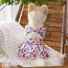 Traje de Baño Bikini de Verano para Mascotas Estampado de Leopardo Ropa Clásica Salida a la Playa Venta Directa de Fábrica Cachorro Perro Pequeño