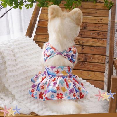 Evcil Hayvan Yazlık Bikini Mayo Leopar Desenli Klasik Giysiler Sahilde Dışarı Çıkma Fabrika Doğrudan Satış Yavru Köpek Küçük Köpek