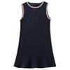 Hacikis Girls' Sleeveless Color Block Knitted Vest Dress