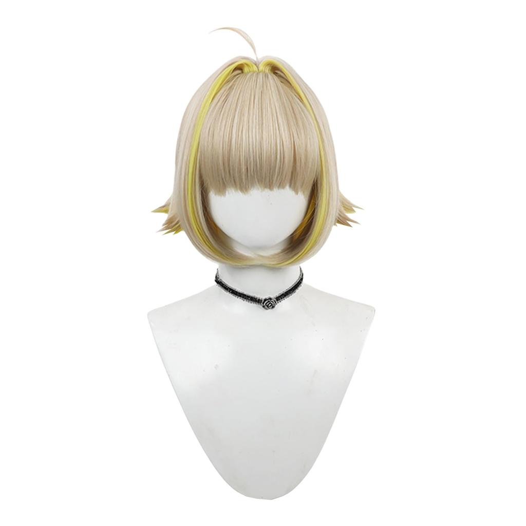 LAOBAO Cosplay Wig Elegg Wig Blonde Bob Heat Resistant Disguise Wig Costume Accessory Party Festival Halloween Costume Cosplay Wig (Elegg)