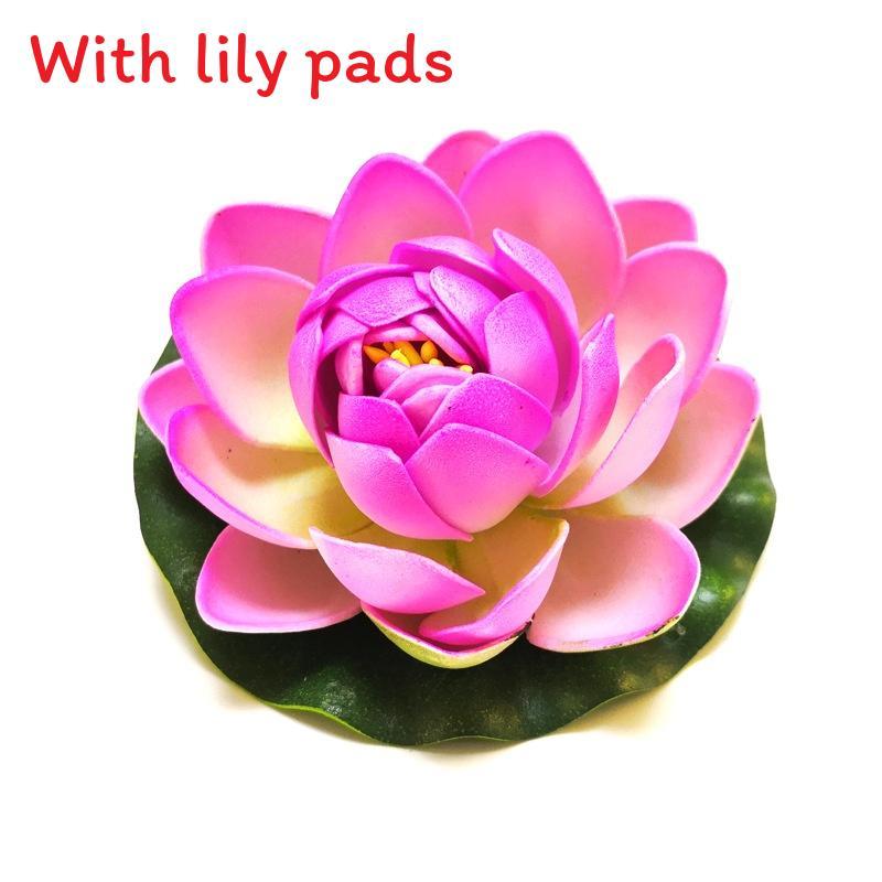 Water Garden Artificial Lotus Flower With Floating Design For Home Decor And Aquariums