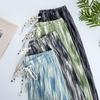 Ice Silk Wide Leg Pants Women's Pants Summer Thin Drape Loose Straight Black Casual Summer