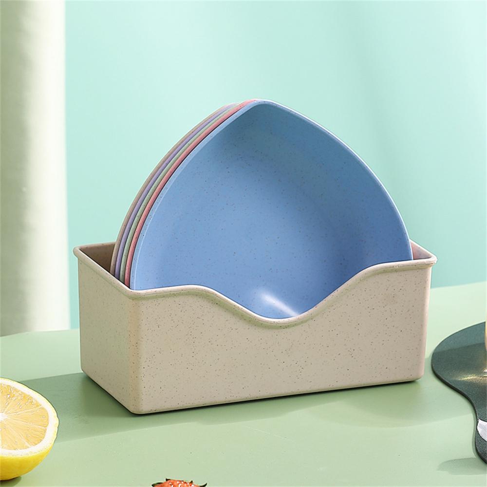 Creative Save Space Table Classification Multi-function Small Dish Smooth Heart Fruit Dish Food Grade No Fading Kitchen Set