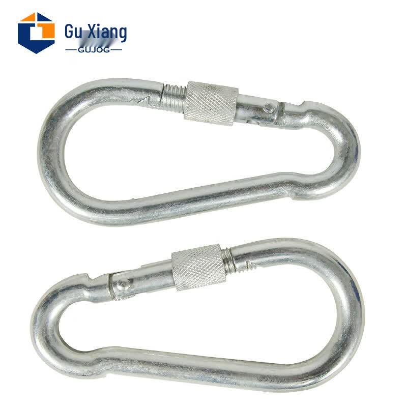 GUXIANG Stainless Steel Locking Carabiner Clip