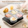 Egg Pan Omelette Pan 4 in 1 Fried Egg Pan for Induction Cookers Egg Pancake Pan with Non Stick Coating for Gas Electric Stoves