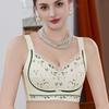 Thin Bra for Women Breathable Gathering Bra Full Cup Size Large Size No Steel Ring Push Up Bra