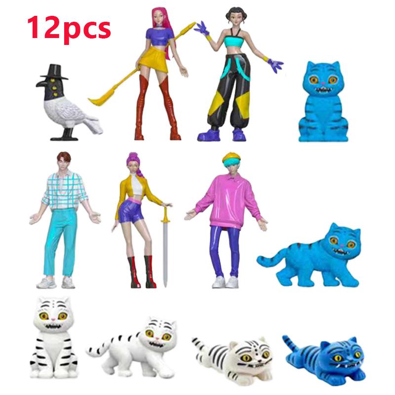 Kpop Dämonenjäger Figuren Huntrix Figuren Kpop Dämonenjäger Figur Spielzeug Derpys Tiger Rumi Italienische Hirnfäule Figur Ornament