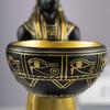 25cm Egyptský Bůh Anubis Socha s Miskou Stolní Vstupní Dekorace Obývací Pokoj Anubis Figurka Starověký Egypt Umělecká Socha Dárek
