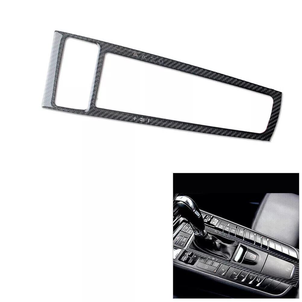 1Pcs Carbon Fiber Gear Shift Frame Panel Cover Trim  For Porsche Macan 2014-