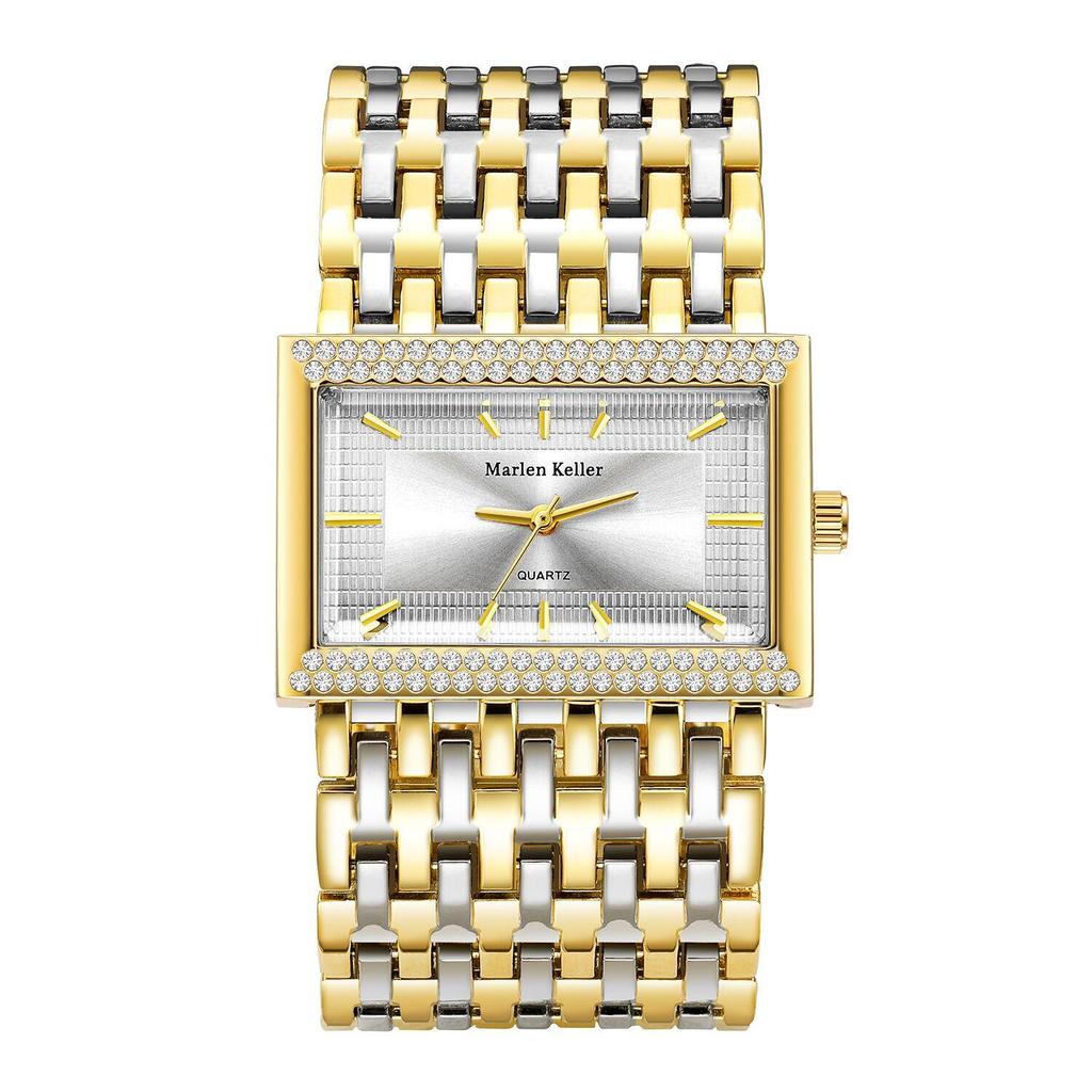 Kadın ve Erkek Kol Saatleri Kuvars Saatler 2023 Yepyeni Paslanmaz Çelik Zincir Moda Altın Saat