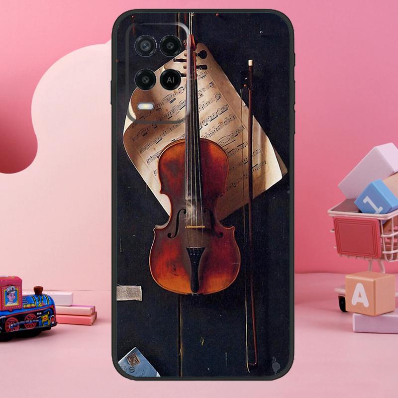 

Music Violin Case For Oppo A78 A38 A18 A98 A58 A60 A80 A40 A96 A76 A16 A94 A74 A54 A15 A17 A57 A77 A5 Pro OPPO A5 Pro 5G