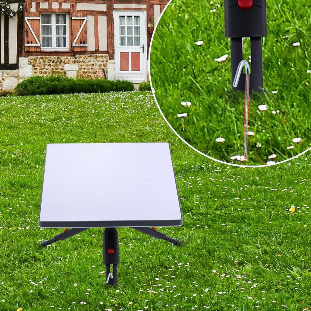 Foldable Adjustable Height and Tilt Mount Stand for Mini Tripod Mount with Adapter, Mini V4 Tripod Mounting Kit (Silver Adapter)