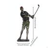 Golf Resin Figurine Tabletop Decoration Player 3D Golfer Statue for Office, Study