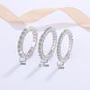 S925 Sterling Silver Moissanite Full Diamond Ring for Women - High-End Luxury Stacking Ring