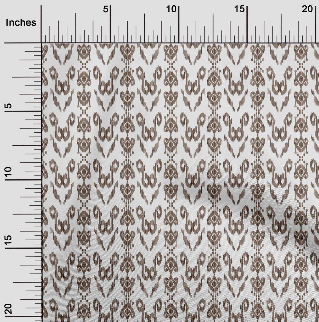 oneOone Cotton Flex Fabric Ethnic Ikat Decor Fabric Printed BTY 40 Inch Wide