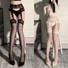 Sexy Underwear, Sexy Lace Suspenders, Integrated Stockings, Seductive Splicing with Feet, Free Stockings, Pure Passion