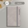 Sijin A7 Leather Hardbound Notebook with Elastic Band - Portable Pocket Planner for On-the-Go Note-Taking