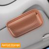 Car Glasses Box PU Leather Portable Car Sunglasses Holder Car Driving Glasses Holder Eyeglass Case Sun Visor Car Lenses Holder