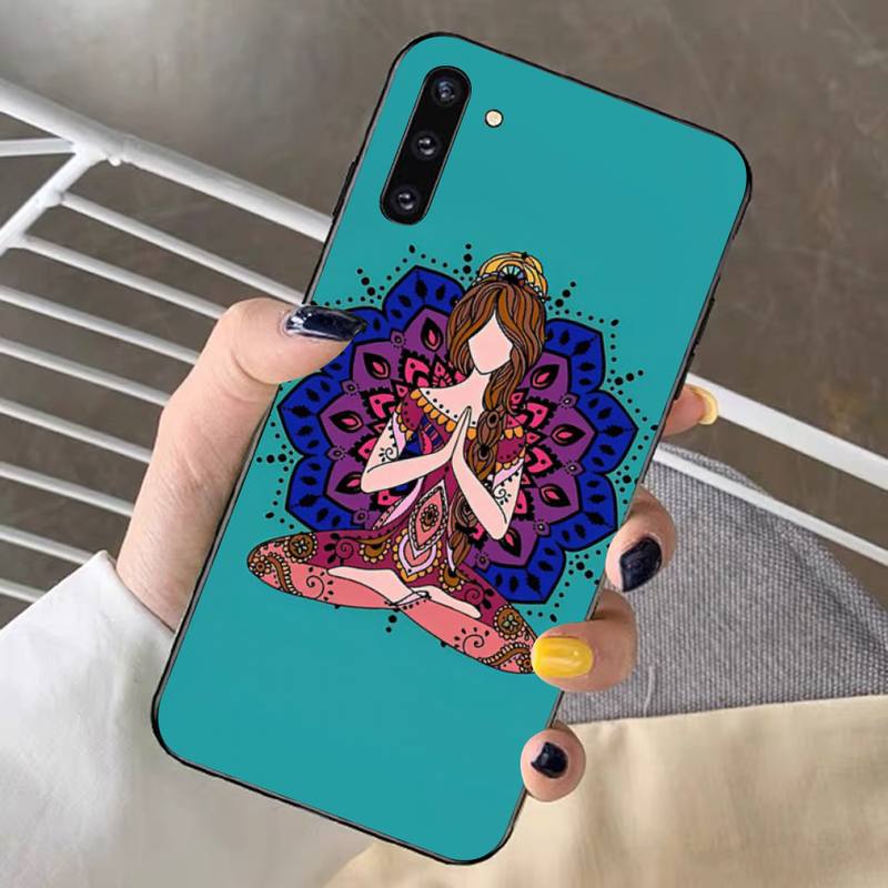 Mandala Chakra Yoga Phone Case for Samsung Note 5 7 8 9 10 20 Pro Plus Lite Ultra A21 12 72
