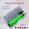 32-in-1 Precision Multi-purpose Screwdriver Set for Home Repair - Flathead & Phillips Bits for Mobile Phones