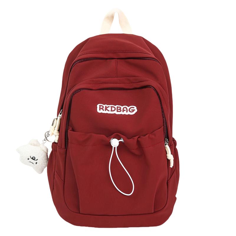 Rucsac pentru femei de culoare uni ghiozdan student