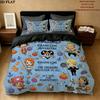 Juego de Colcha con Estampado de Una Pieza Funda de Colcha Funda de Almohada Regalo de Cumpleaños para el Hogar(1 * funda nórdica + 2 * fundas de almohada, sin núcleo)