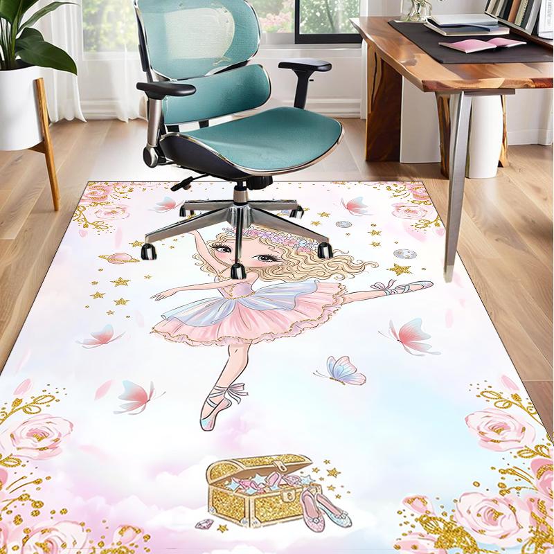 Dreamy Fairy Tale World Office Rug Chair Mat, Entryway Carpet, Suitable for Front Door, Bedroom, Living Room, Desk, Holiday Gift