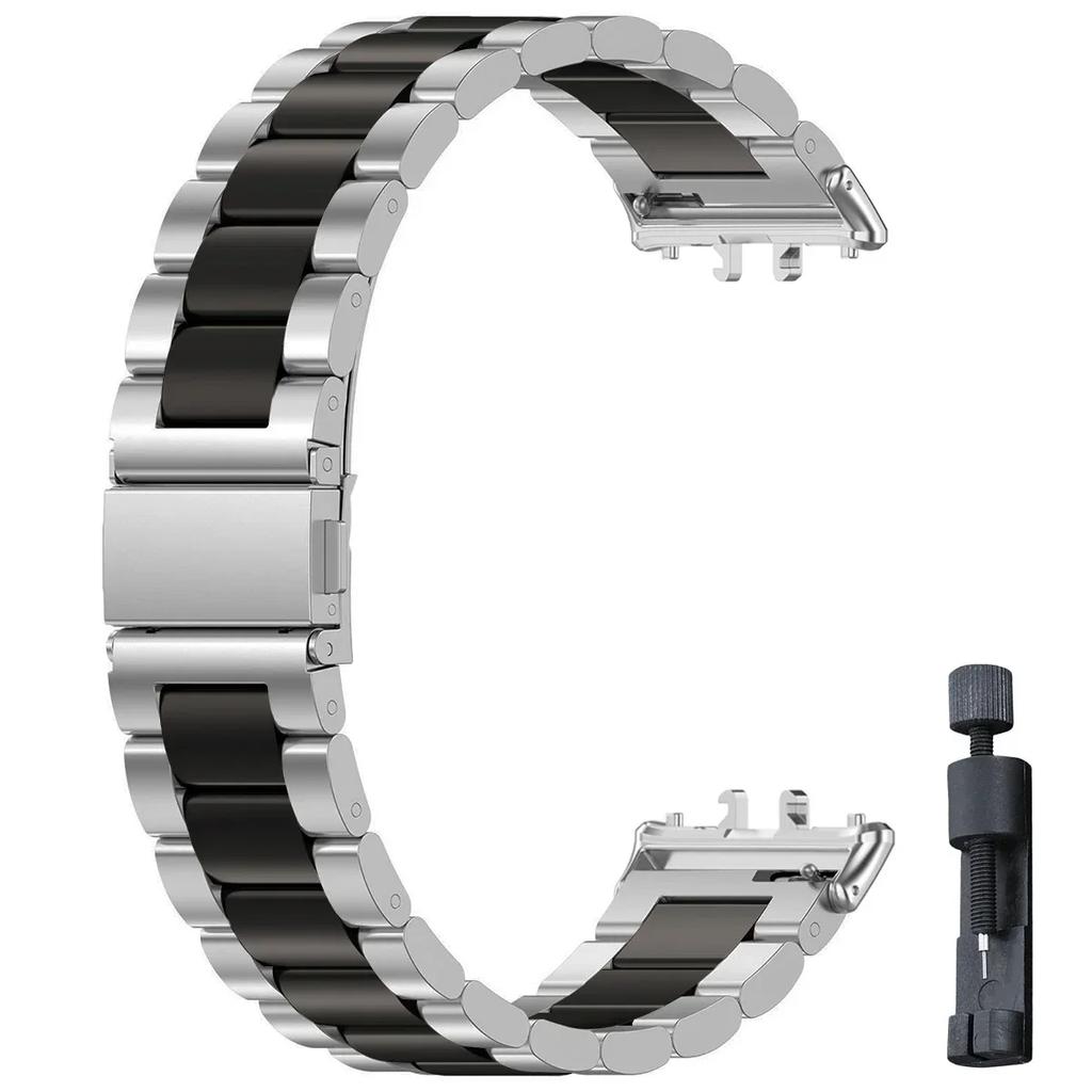 Samsung Galaxy Fit 3 İçin Paslanmaz Çelik Kordon Metal Bileklik Lüks İş Bandı Samsung Galaxy Fit3 SM-R390 Aksesuarları