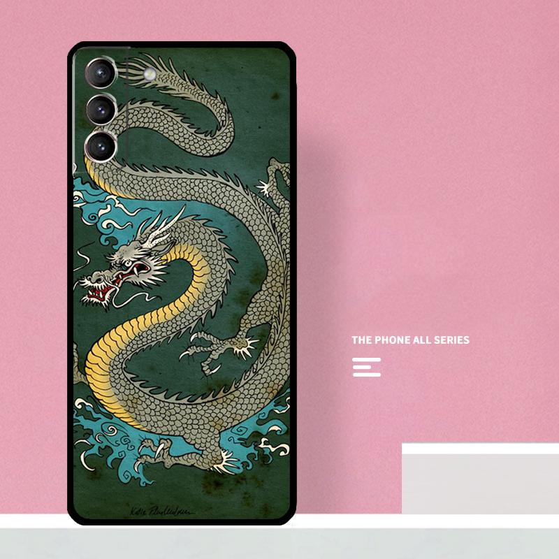 Chinese Dragon Phone Case For Samsung Galaxy S25 S26 Ultra S20 S21 S22 S23 S24 Plus S10 S25 FE Cover Coque