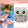 Counting Electronic Owl Piggy Bank Cute Animal Shape Automatic Saving Gifts Pot