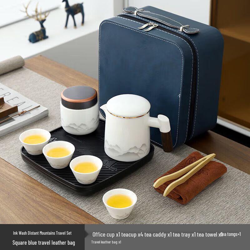Nordic Portable Ceramic Travel Tea Set