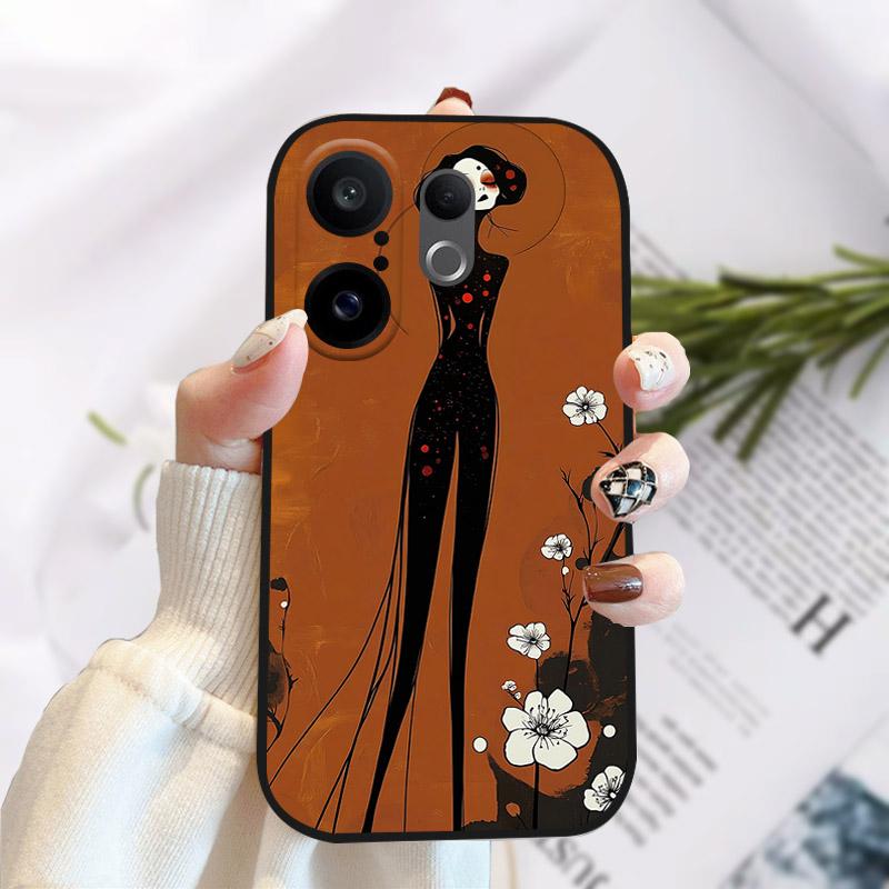 Case For Vivo X200 FE Phone Cover Stylish Painting Soft TPU Silicone Case For VIVO S30 Pro Mini Shockproof Bumper Funda X200FE