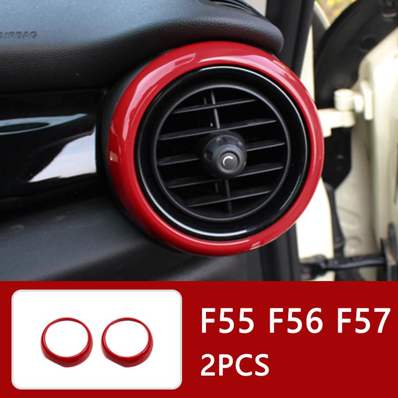 Auto Innenraum ABS Kunststoff Dekorationsabdeckung Roter Modifizierter Aufkleber für BMW MINI Cooper S F54 F55 F56 F57 F60 CLUBMAN Autozubehör