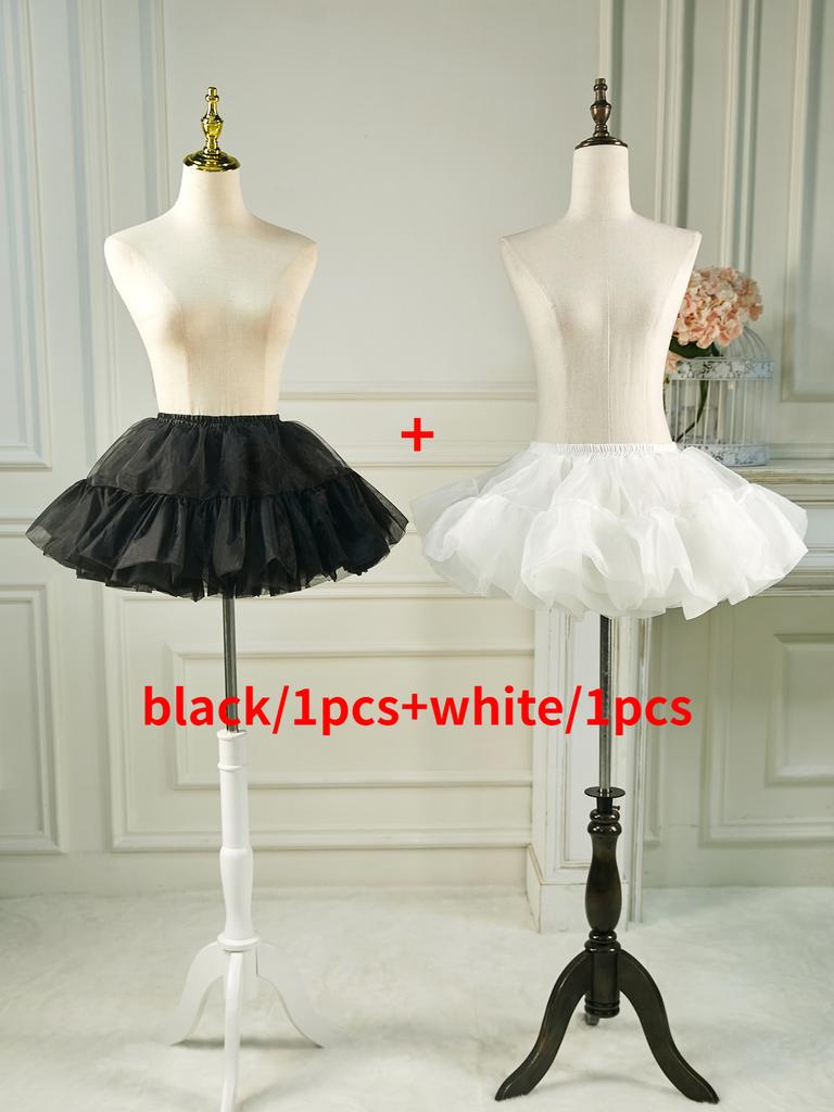 Short Puffy Skirt for Women Fluffy Petticoat Mini Skirt Crinoline Underskirt Puffy Tutu Skirt For Women Petticoats Skirts
