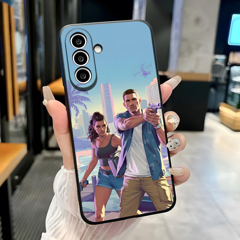 

Grand Theft Auto GTA V Phone Case For Samsung A25 A13 A33 5G A54 A36 A35 A56 A52 A14 Shockproof Soft Cover Samsung A21S