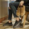 Fashion 2024 Trend Leather Casual Shoes High Quality Breathable Casual Flat Sneakers Outdoor  Non-slip Wear-resistant Mens Dress Shoe