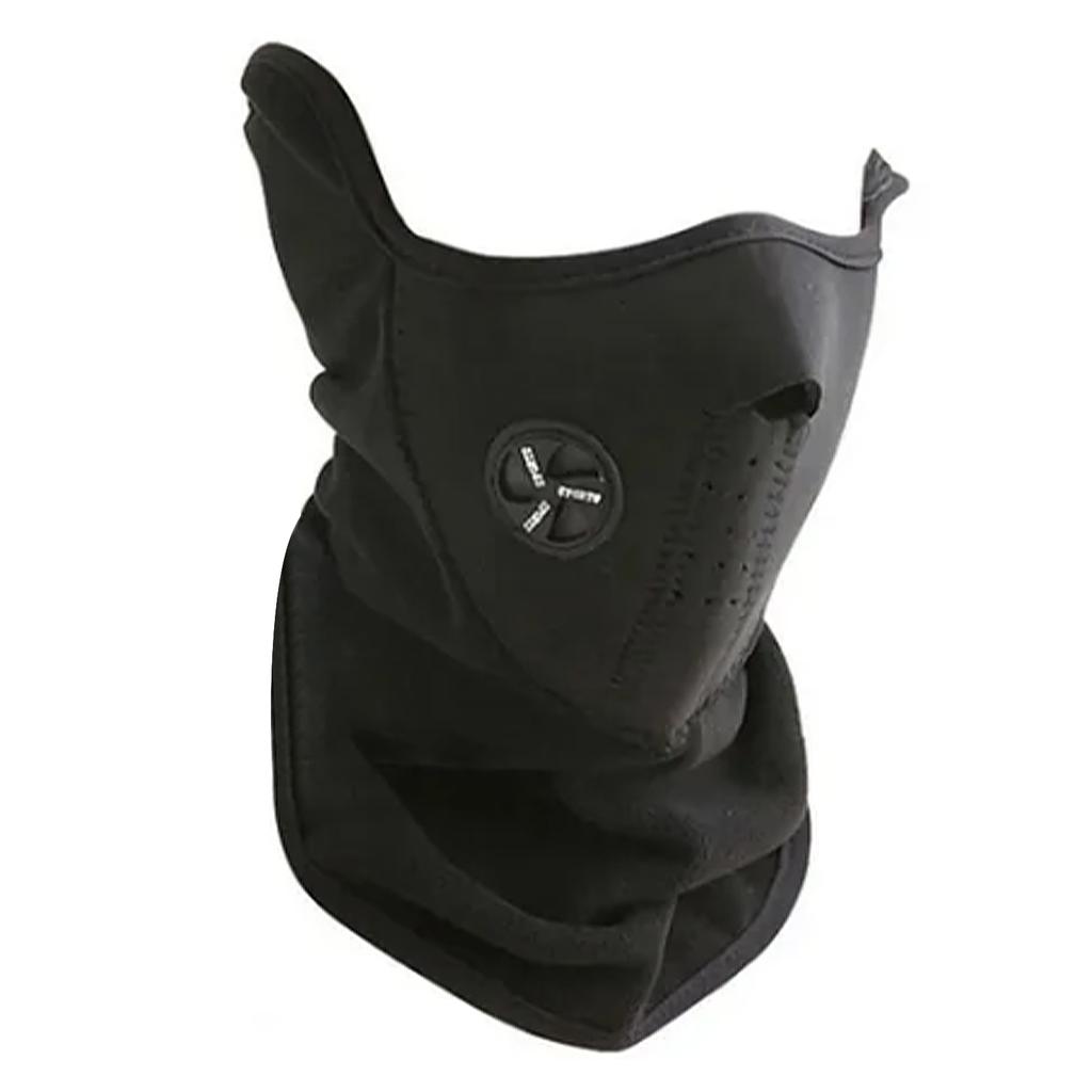 Face Cover Breathable Comfortable Headgear Sun Protective Neck Scarf for Riding Outdoor Black