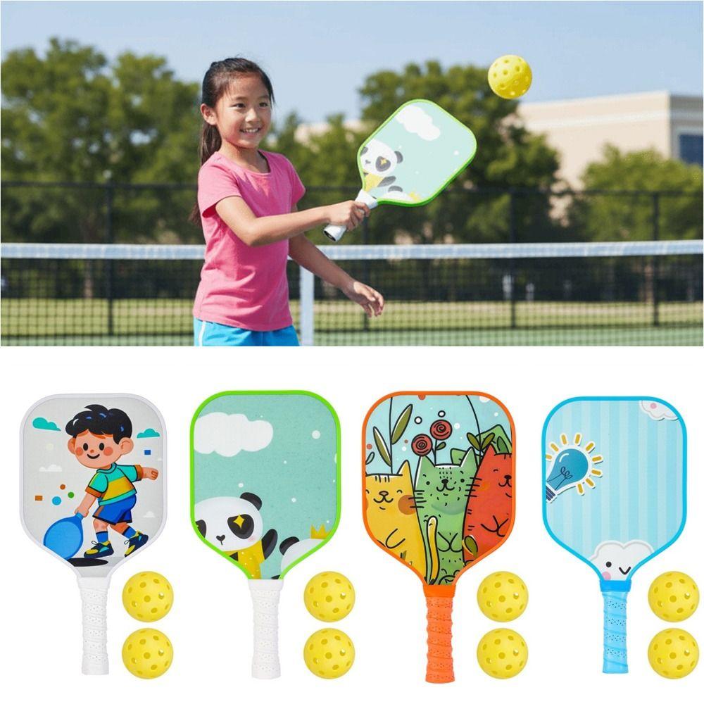 Colorful Children's Pickleball Set Lightweight Pickleball Paddle Set Sports Accessory