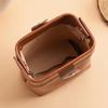 Soft Leather Headphone Bag Lipstick Storage Bag Retro Style Jewelry Storage Bag Small Travel Makeup Bag Portable Wallet