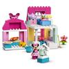 LEGO Duplo Minnies Haus und Café 10942, ein Spielzeugbaustein-Geschenk für Kleinkinder und Babys, mit Tieren und einem Haus für Jungen und Mädchen ab 2 Jahren.