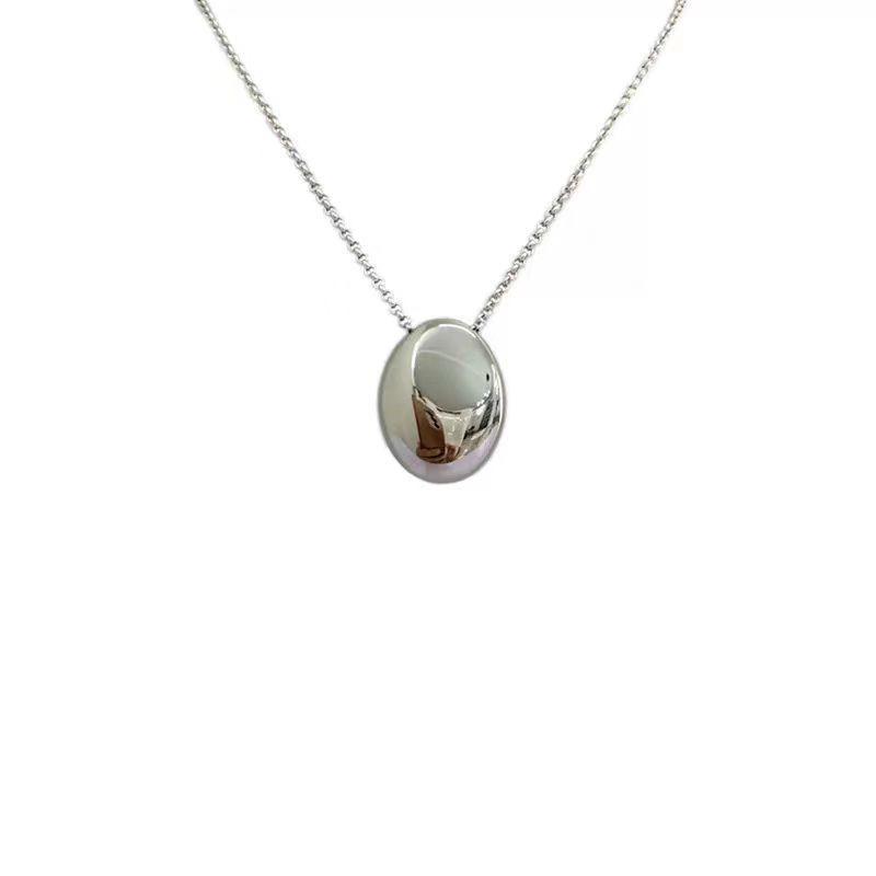 Waterdrop Pendant Titanium Steel Necklace for Women - Elegant and Exclusive Accessory for Light Luxury Fashion, Long Sweater Chain