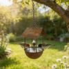 Large Capacity Outdoor Hanging Bird Feeders Pet Bedroom Cage For Attracting Various Birds In Garden Or Backyard