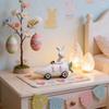 Easter Cross-Border  Creative Resin Desktop Ornament: Bunny Riding A Carrot Cart