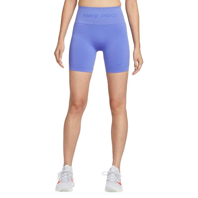 (WMNS) Nike Pro Seamless Dri-Fit High-Waisted 5 Cycling Shorts Sapphire Women s IF1211-570 L