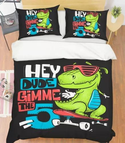 Crocodile Duvet Cover Set Bed Decoration First Choice Gift Suitable For Children Boys Girls And Adults Soft Warm And Breathable