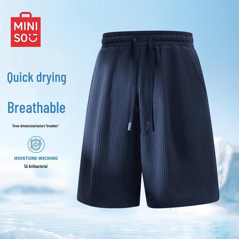 MINISO Men s Quick-Dry Breathable Sports Beach Shorts L